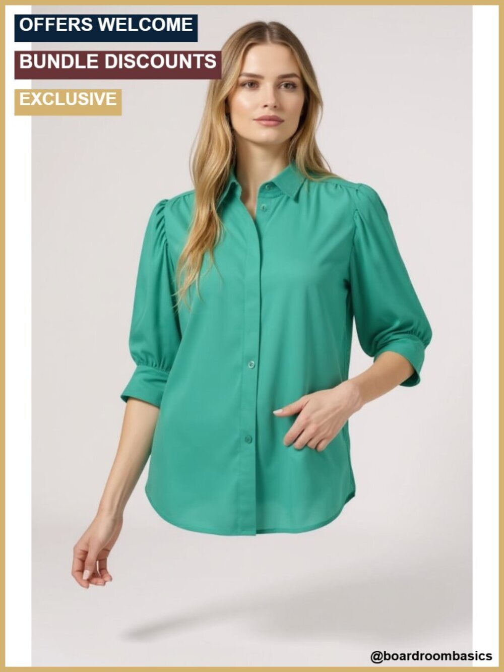 Hidden Placket Peasant Top V-Neck Short Sleeve Blouse